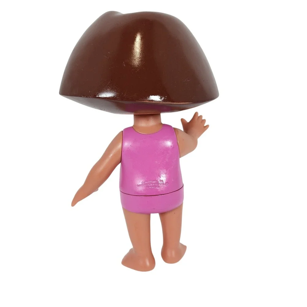 Dora the Explorer Bath Toy Figure‎ Pink Swimsuit Waving Hand Toddler Girl